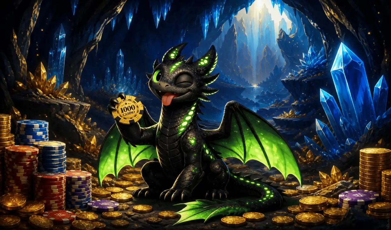 Schwarzer Drache mit Flammen